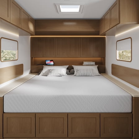 EGOHOME Ego 8 inch RV Mattress Short Queen Size, Camper Bed in a Box