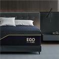 MLILY Ego Black 14 inch Cooling Gel Infused Hybrid Mattress, Full Size