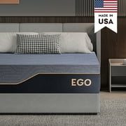EGOHOME Ego Black 14 inch Queen Memory Foam Mattress, Gel Mattress in a Box, Medium Firm