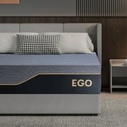 EGOHOME Ego Black 14 inch Queen Memory Foam Mattress, Gel Mattress in a Box, Medium Firm