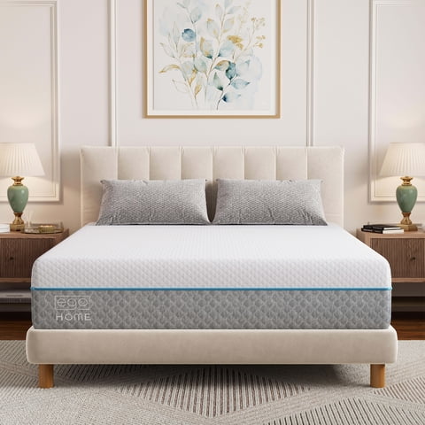 EGOHOME 14 inch Full Size Mattress in a Box, Gel Memory Foam Mattress, Medium Firm