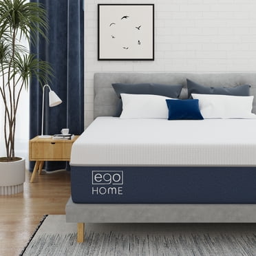 EGOHOME King Mattress, 14 inch Memory Foam Mattress in a Box with Cooling Gel, Medium Firm