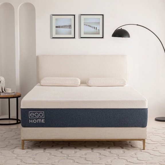 EGOHOME 14 inch Twin XL Mattress in a Box, Cooling Gel Memory Foam Mattress, Medium