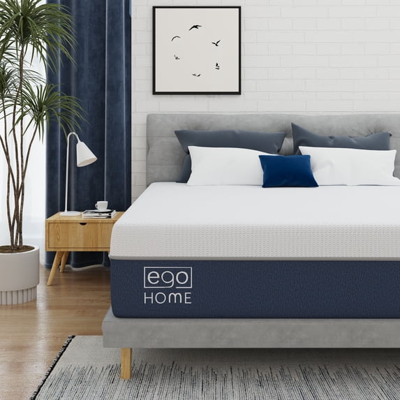 EGOHOME 14 inch Twin XL Mattress in a Box, Cooling Gel Memory Foam Mattress, Medium Firm
