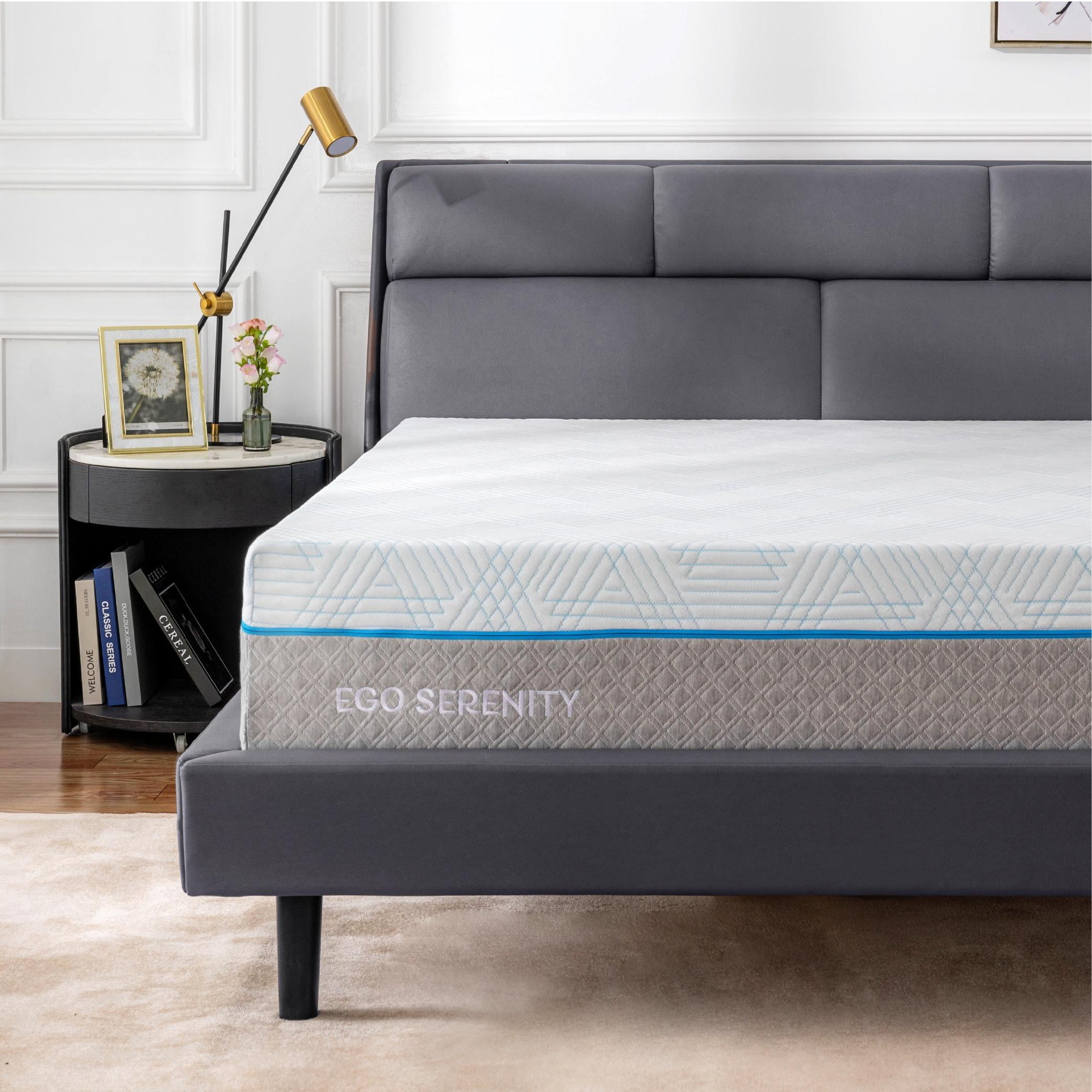MLILY Ego Serenity 10" Tight Top Medium Memory Foam Mattress, Adult