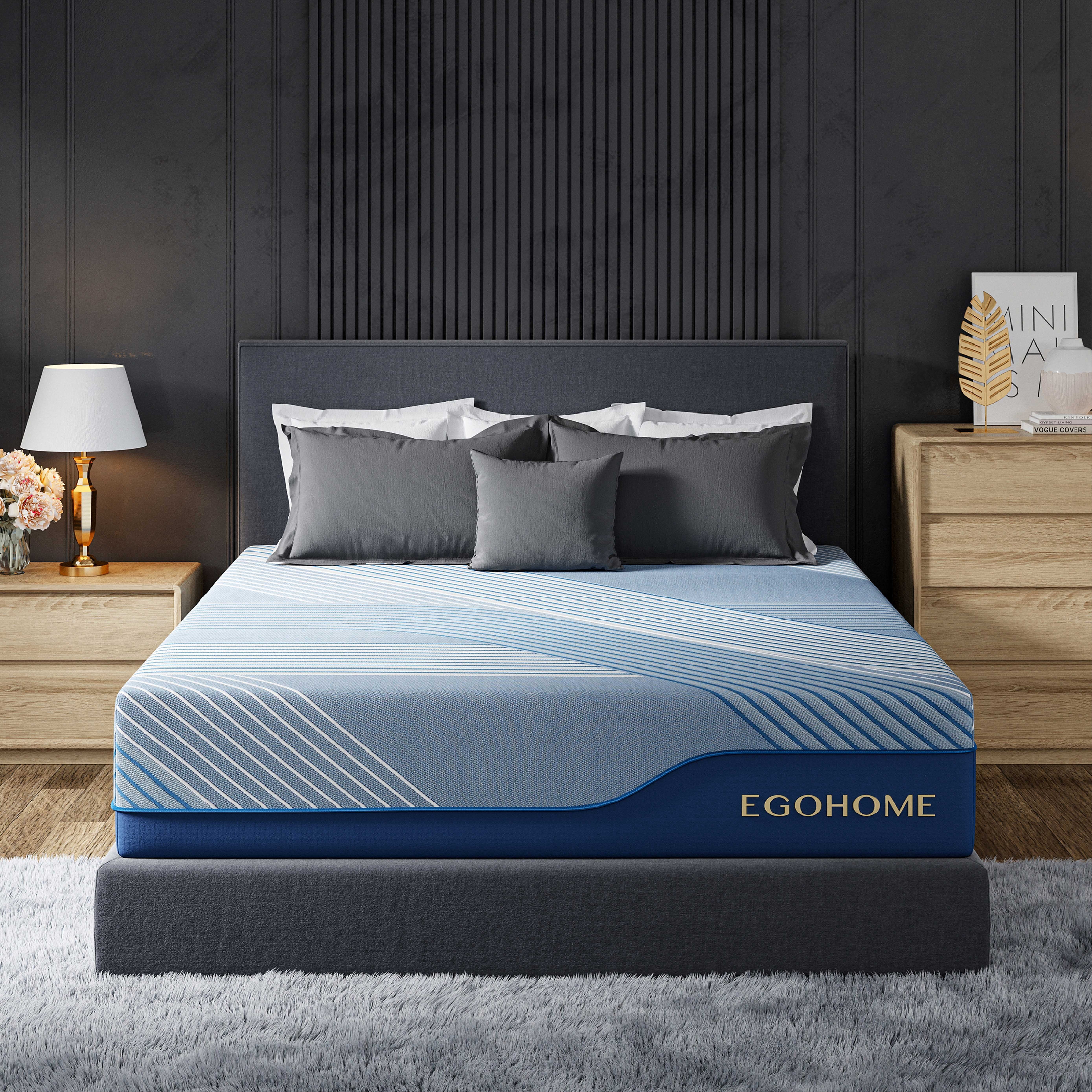 MLILY USA EGOHOME Ego Elysian 12 inch Hybrid Mattress, Full Size Memory Foam Mattress, Pocket Spring