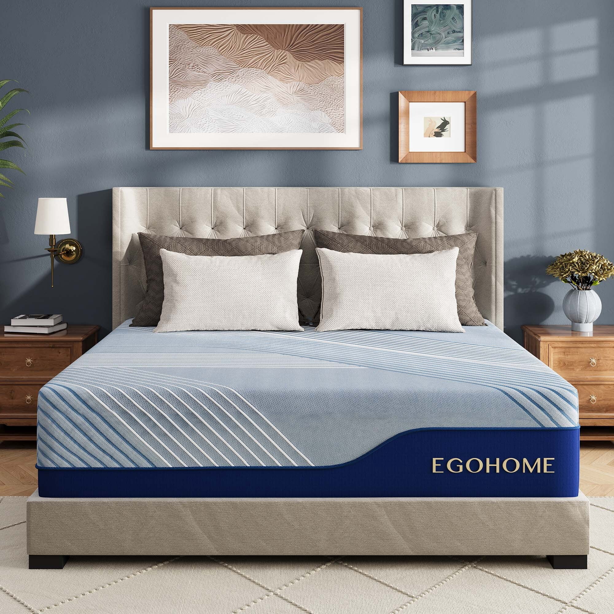 EGOHOME Elysian 14 inch Mattress, Full Size Memory Foam Mattress
