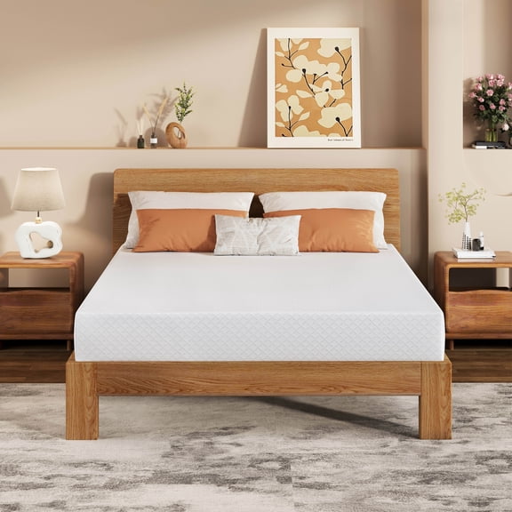 EGOHOME TrueZen Full Mattress, 8" Memory Foam Mattresses in a Box, Medium