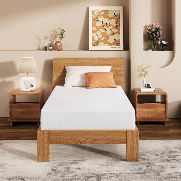 EGOHOME TrueZen Twin Mattress, 8" Memory Foam Mattresses in a Box, Medium