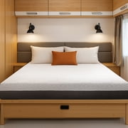 EGOHOME RV Mattress, 10 inch Short Queen Size Memory Foam Mattress, Camper Mattress in a Box, Medium Firm, 75" * 60" * 10"