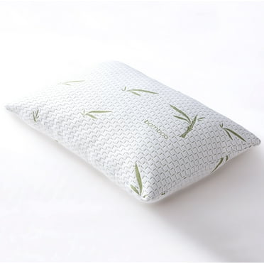 MLILY Shredded Memory Foam Bed Pillow, Washable Cover, Full Size 26 x 18 inch
