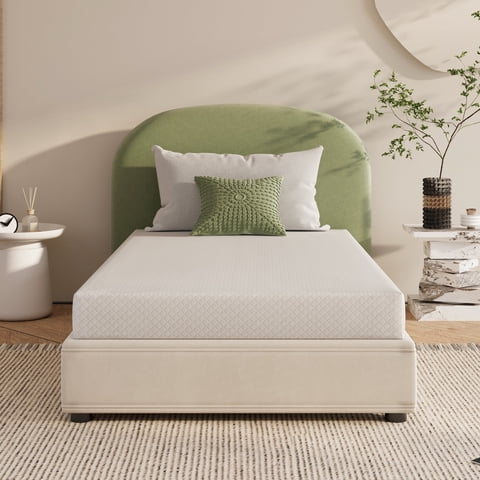 EGOHOME Ego Snoova Twin Mattress, 6 inch Child Gel Memory Foam Mattress in a Box, Medium Firm