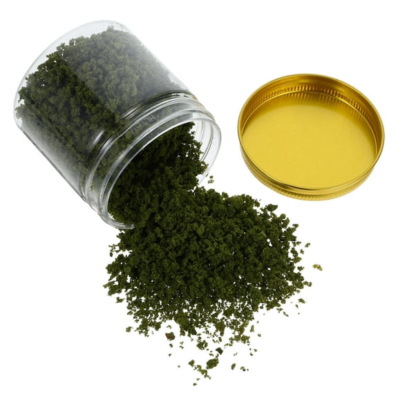 MLINS 1 Bottle Coarse Particle Bushy Powder for Train Sand Table Diorama Static Grass for Models DIY Miniature Grass for Model Scenery Dressing Fake Grass for Crafts 185ml