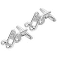 thumbnail image 1 of MLINS 1 Pair Music Note Cufflinks Sleeves Buttons Musical Note Men Shirts Cufflinks Sleeve Buckle, 1 of 8