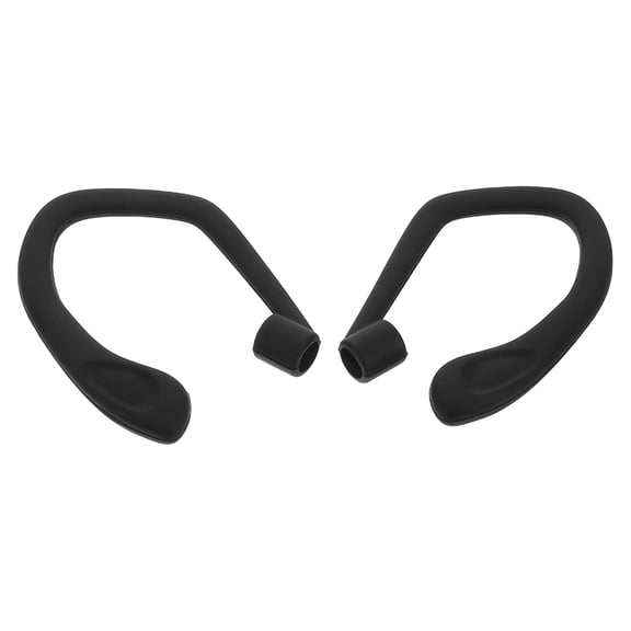 DINHEAROM Universal Ear Hooks For Earbuds Silicone Black 1 Pair Back to School