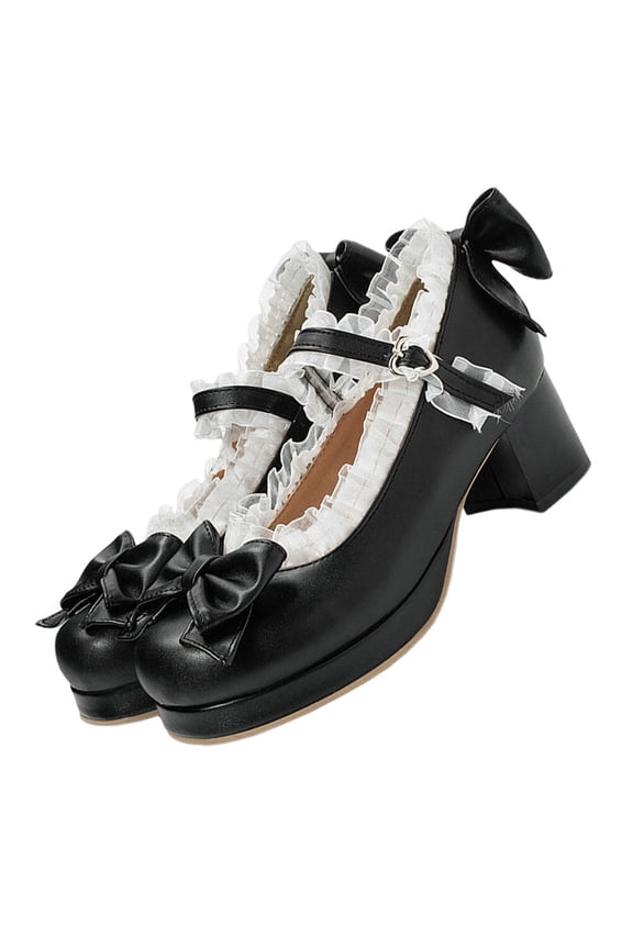 1 Pair Women's Spring Shoes Elegant High-heeled Shoes Outside Shoes for Girl