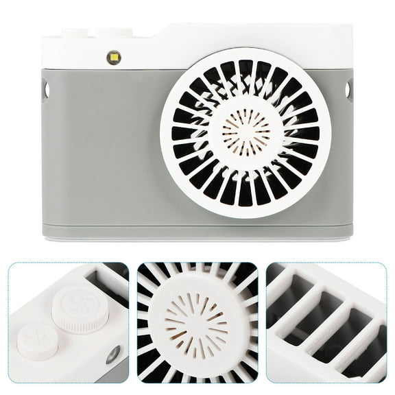 MLINS 1 Pc Hands-free Hanging Fan Aromatherapy Leafless Camera Fan Rechargeable Fan