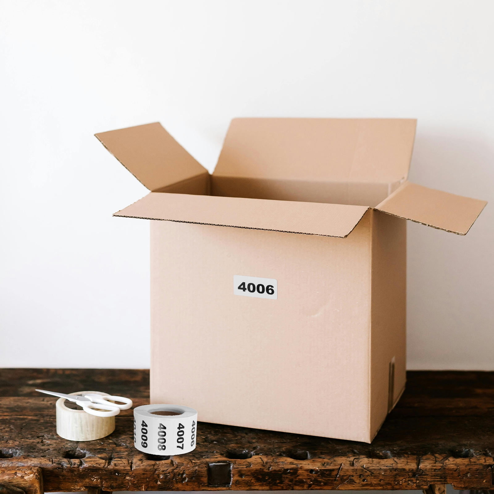 MLINS 1 Roll Continuous Number Stickers Decal Self-Adhesive Labels ...