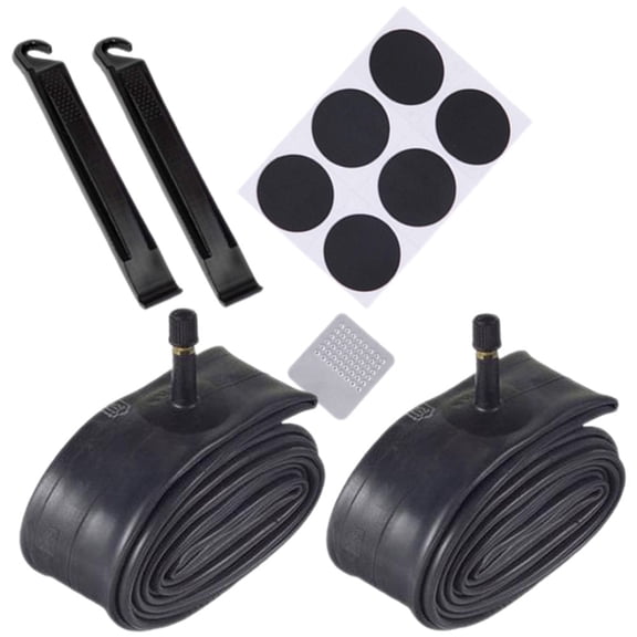 MLINS Bike Inner Tube Replacement Set with Tire Lever and Patch Kit for Tire Repair and Maintenance