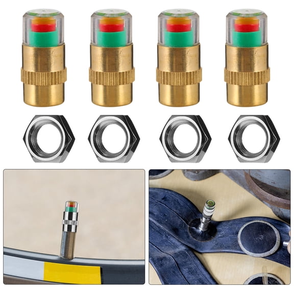 MLINS 1 Set Car Tire Pressure Caps Anti-theft Tire Pressure Tool Tire Pressure Caps