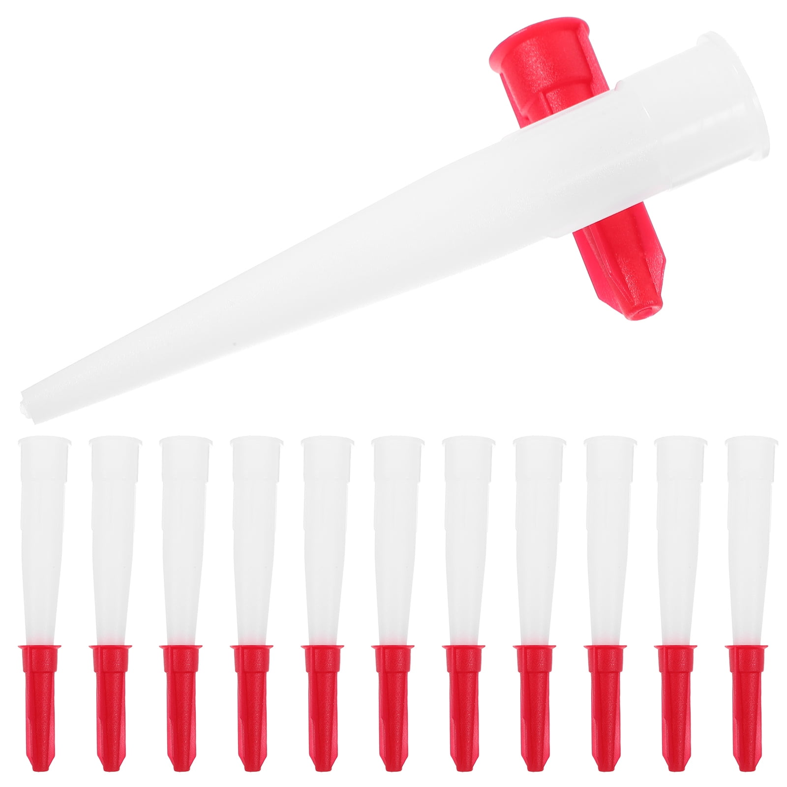 Silicone Saver Caulk Nozzle With End Cap - Decorating Direct Glue Applicator Tips