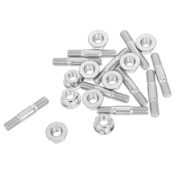 MLINS 1 Set Chainsaw Bar Nuts Screws Double Ended Stud Screw Nut Set Universal Chainsaw Parts Replacement Screws For Chainsaw Maintenance