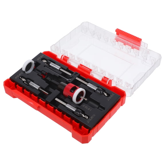 MLINS 1 Set Complete Countersink Drill Bit For Creating Countersunk Holes Counter Sink Bit Kit Woodworking Countersink Drill Bit Set