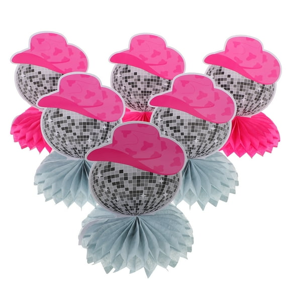 MLINS 1 Set Disco Birthday Party Decoration Colorful Disco Ball Table Centerpieces 70s Party Table Decorations