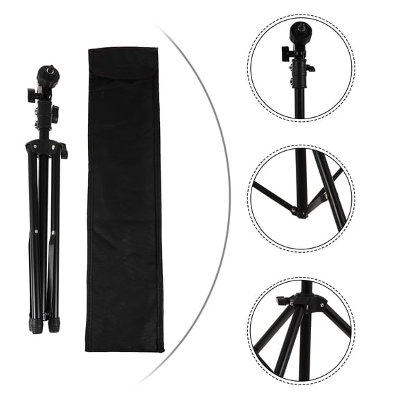 MLINS 1 Set Durable Metal Dumb Snare Drum Stand Adjustable Drum Practice Shelf (Black)
