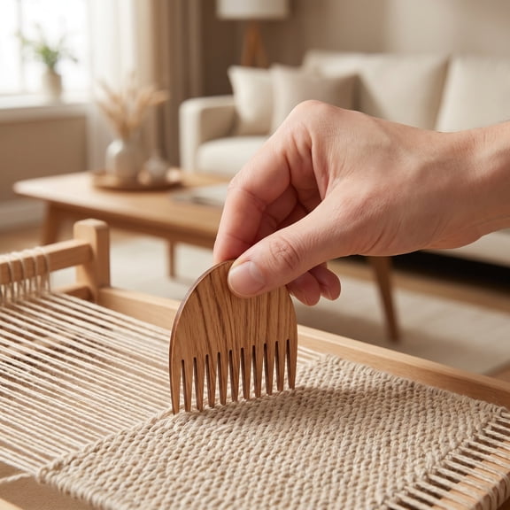 PTOOTP Weaving Shuttle Stick for Yarn and Textile Crafts, 1 Piece, 10 x 0.9 x 0.1 Inches, Essential Tool for Weaving Projects