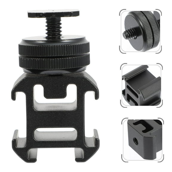 MLINS 1 Set Hot Shoe Mount Flash Shoe Mount Accessory for Light Stand Flash Holder