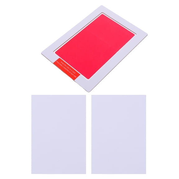 MLINS Inkless Handprint Pad Newborn Baby 12.50X8.00X0.02CM Red