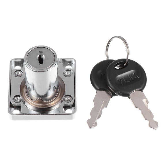 FELTECHELECTR Drawer Lock Zinc Alloy Silver for Adults in Office Use 1 Set