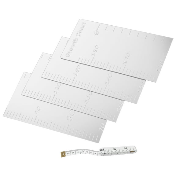 MLINS 1 Set Mirror Height Chart For Wall Acrylic Growth Ruler Child Chart Adhesive Height Decorative Mirror Wall Decal Chart For Home