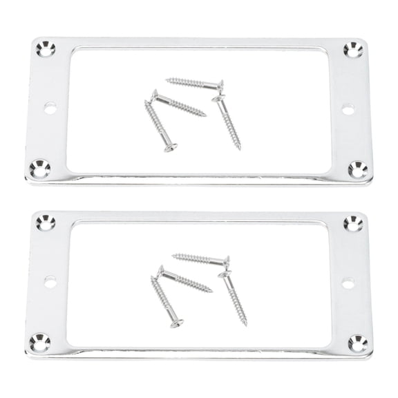 YUYUETIME Pickup Outer Rings Guitar Accessories Silver 1 Set