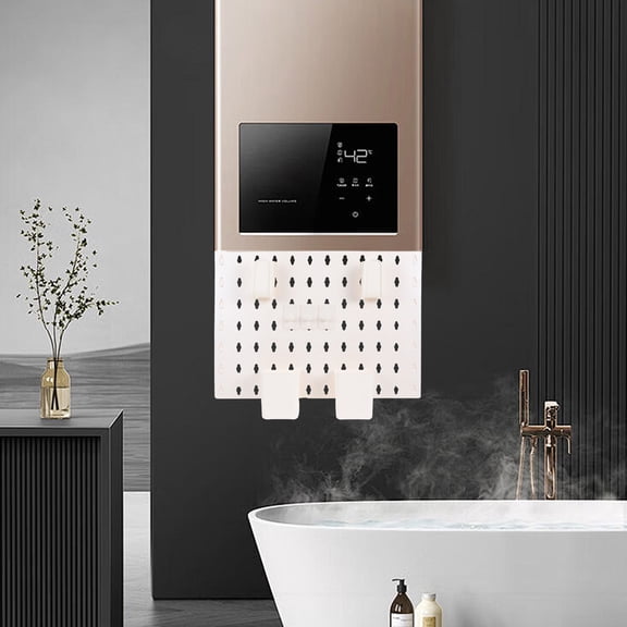 YUYUETIME 1Set White Wall Mounted Pegboard Plastic Panel for Kitchen Bathroom and Garage Storage
