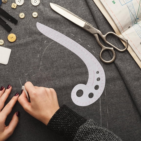 MLINS 1 Set Plastic Sewing Ruler Sewing Measure Tool Sewing Ruler Set For Sewing Garment Pattern Making French Curve Ruler Set Sewing Measure Ruler