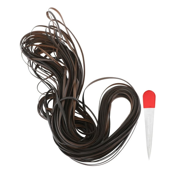 MLINS 1 Set Rattan Furniture Repair Kit PE Wicker Strips Furniture Replacement Strips for Outdoor Patio Chair Sofa Maintenance Chair Fixing Supplies