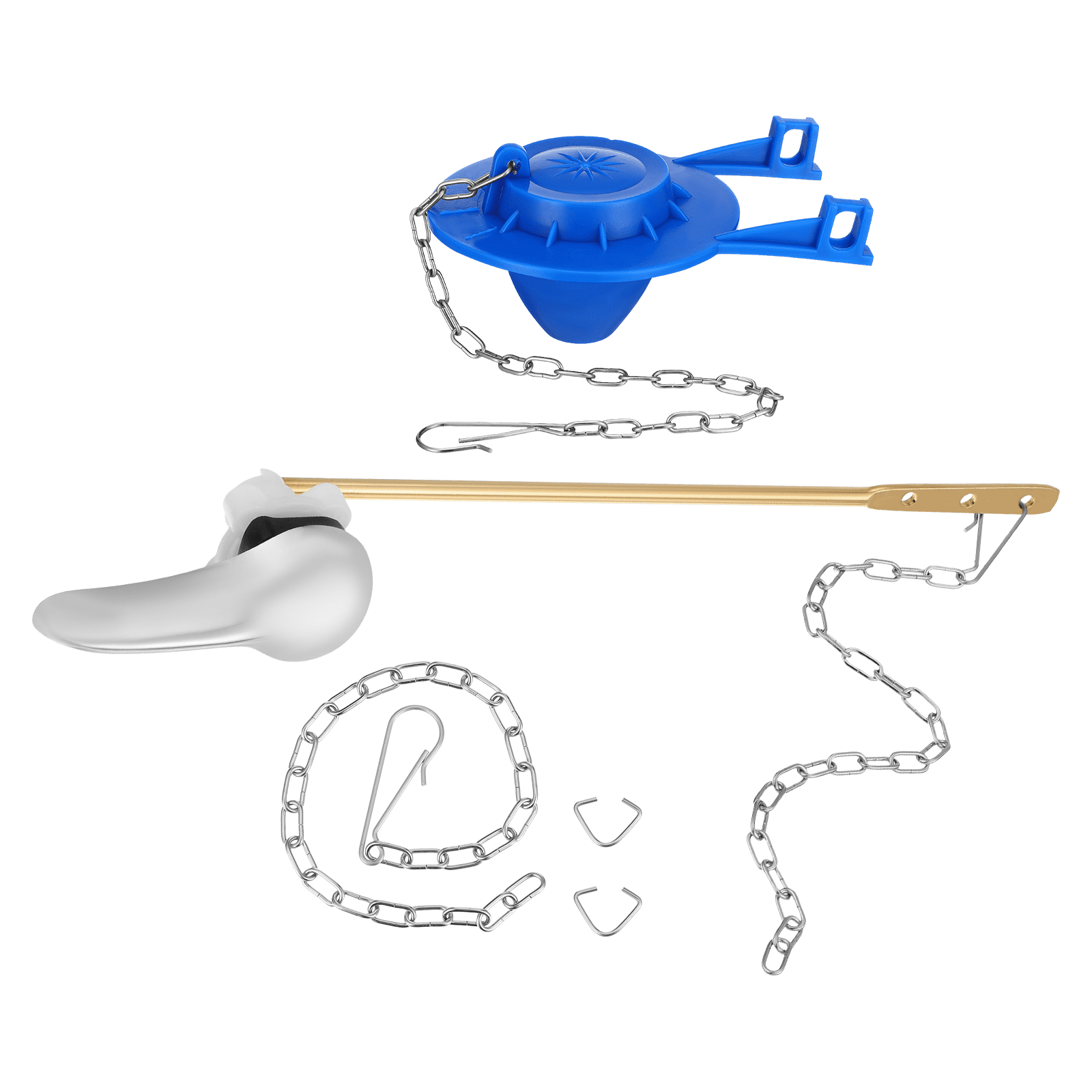 MLINS 1 Set Toilet Handle Replacement Kit Toilet Flush Handle Replacement Side Mount Toilet Lever Toilet Tank Flush Part Toilet Handle Repair Parts
