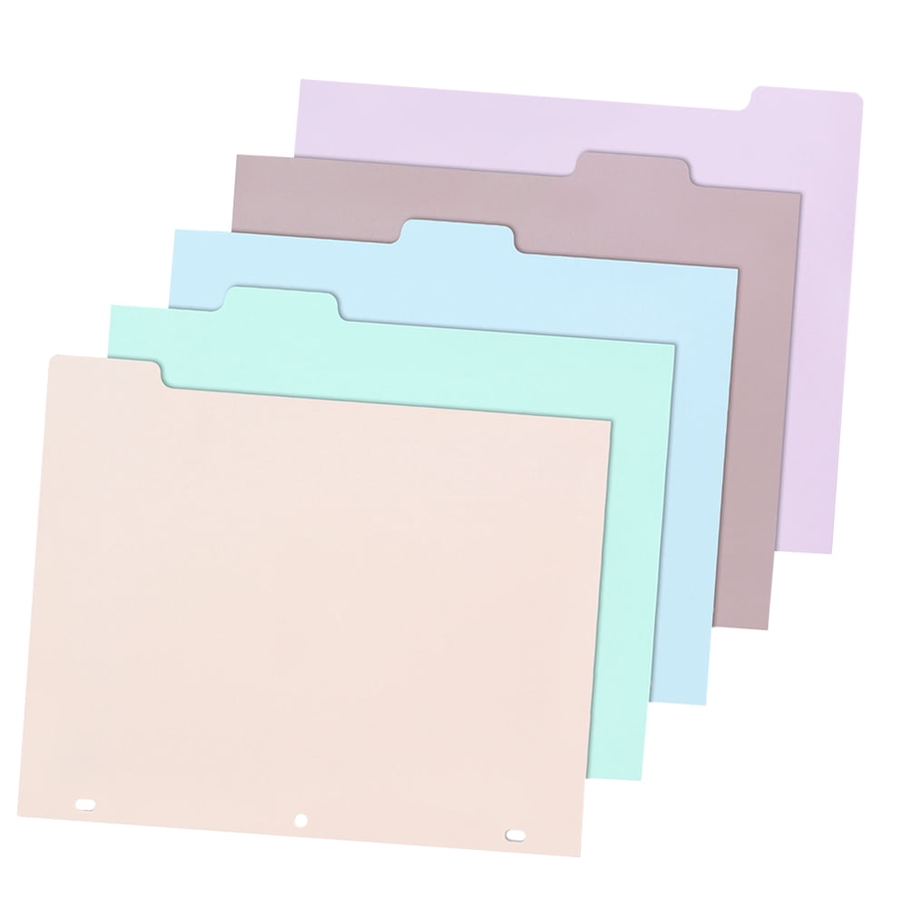 DINHEAROM Binder Dividers Multi 1 Set 11 8.5 In - Walmart.com