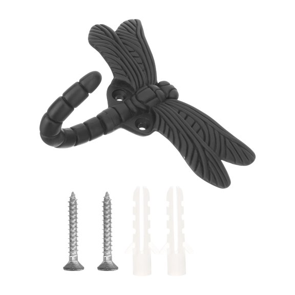 MLINS 1 Set of Fashion Dragonfly Shape Hanger Wall Decorative Hook Clothes Hat Hanging Hook