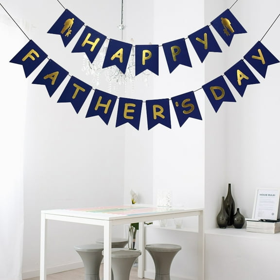 FONWILYO Father's Day Banner Paper Home Decorations Celebration Atmosphere 1 Set