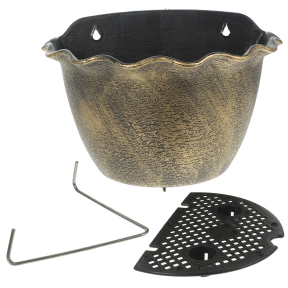 DINHEAROM Wall Flower Pot Holders Modern and Elegant Wall Mounted Flowerpot Metal 1 Set