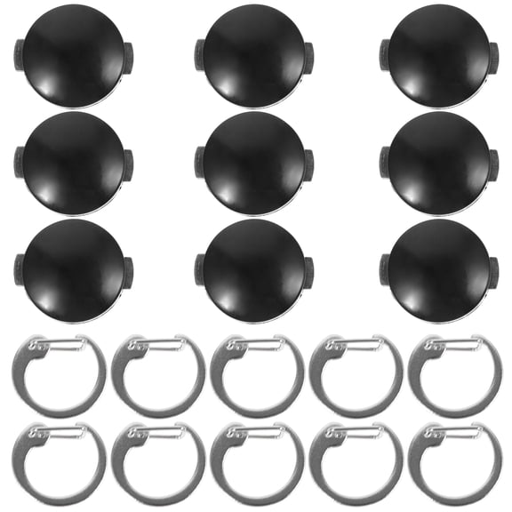 FELTECHELECTR Badge Fixator Badge Fixing Buckle Set Plastic 1 Set (20Pcs)
