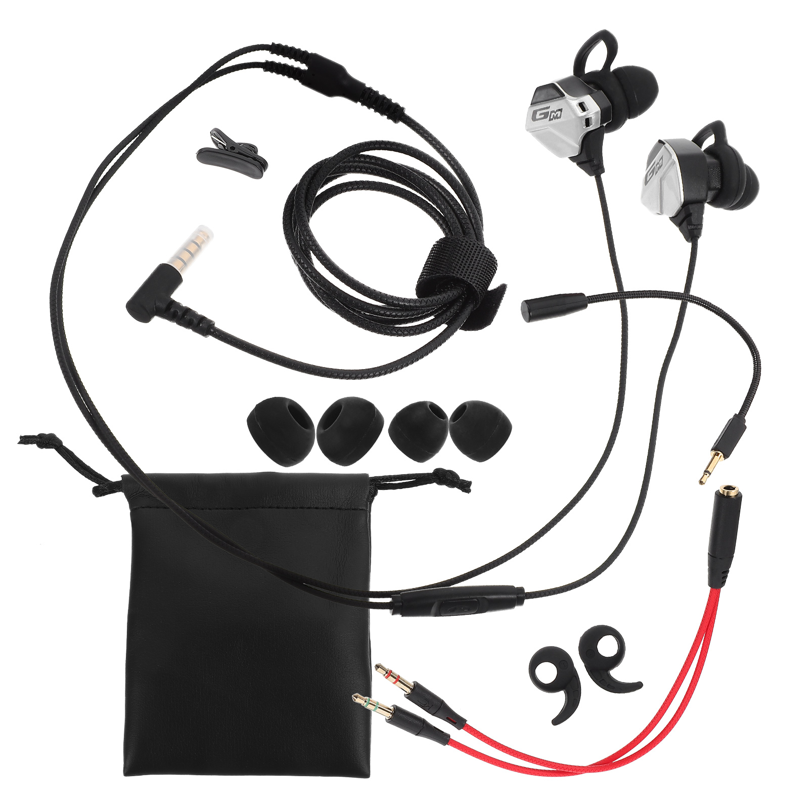 Computer Ear MLINS 1 Set of Wired Earphone with Microphone Computer Gaming Earbuds ...