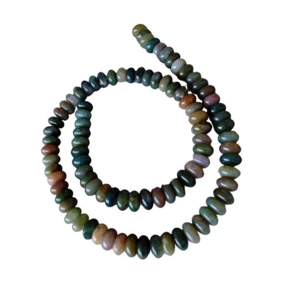 MLINS 1 String of Agate Loose Beads Gemstone Spacer Beads for Jewelry Making DIY Craft (0.4x0.8CM)