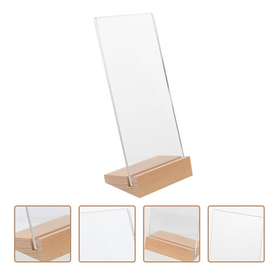 DINHEAROM Menu Display Stand Multi For Hotel Use Rounded Corner Design 1 Set