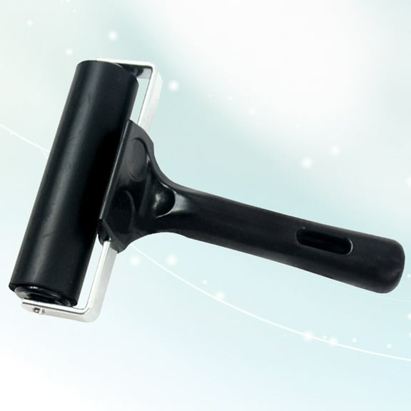 MLINS 10 CM Roller for Craft Crafting Ink Roller Tool Anti Skid Tape Tool Size 2 Black