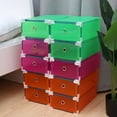 thumbnail image 1 of MLINS  10 PCS Dust-proof Shoe Box Premium Boxes Multicolor, 1 of 8