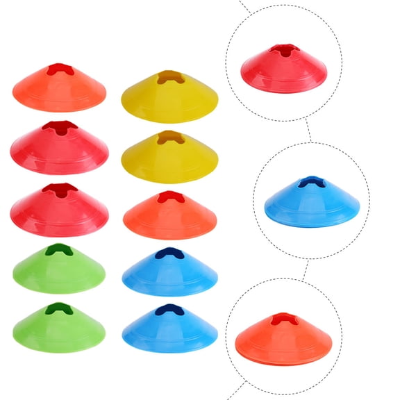 MLINS  10 PCS Football Training Accessories Soccer Practice Orange Child